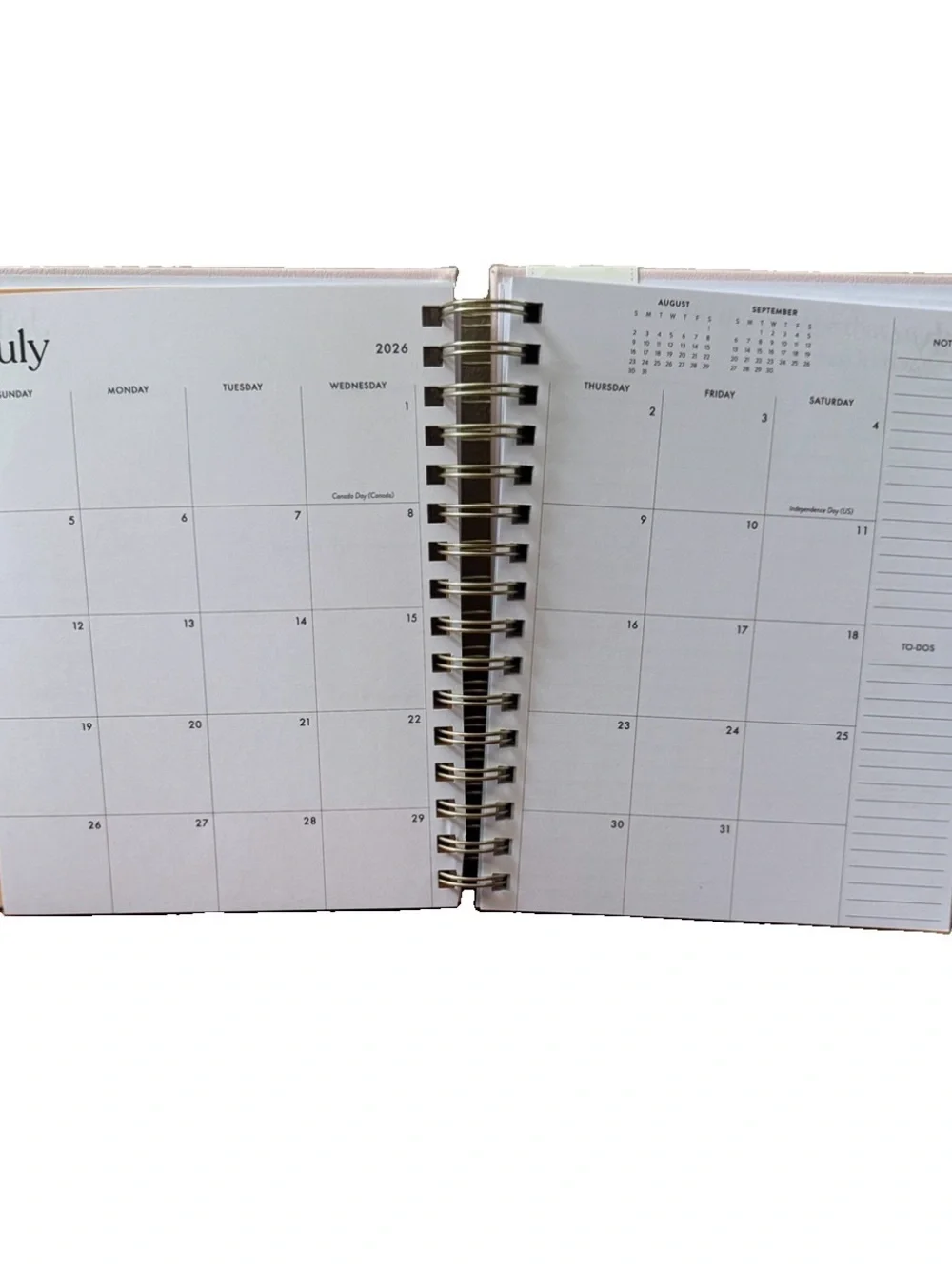 Eccolo Planner 2026- 2027 18-Month Weekly & Monthly Planner Hard Cover 8x7.5”